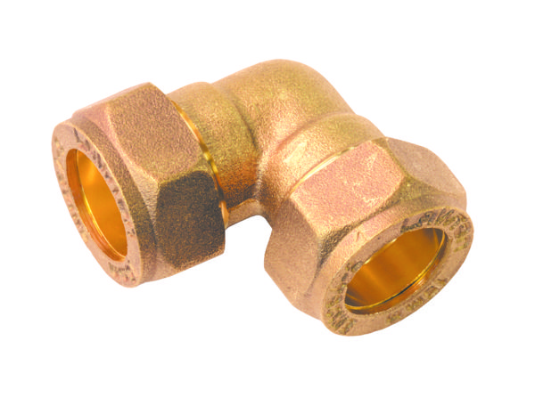 90 Elbow Compression Brass