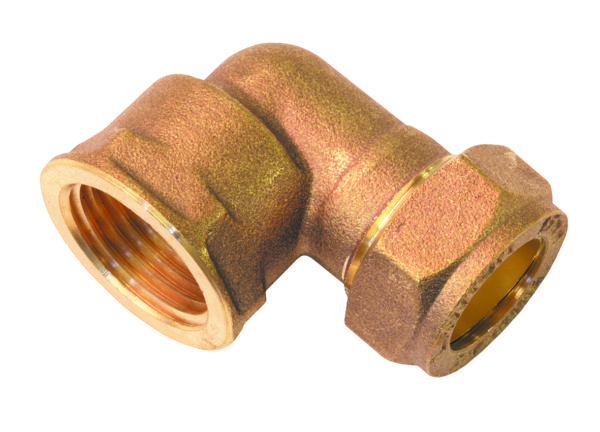 Female Elbow Compression Brass