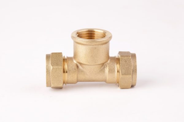 Female Tee Brass