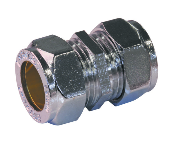 Straight Coupling Chrome