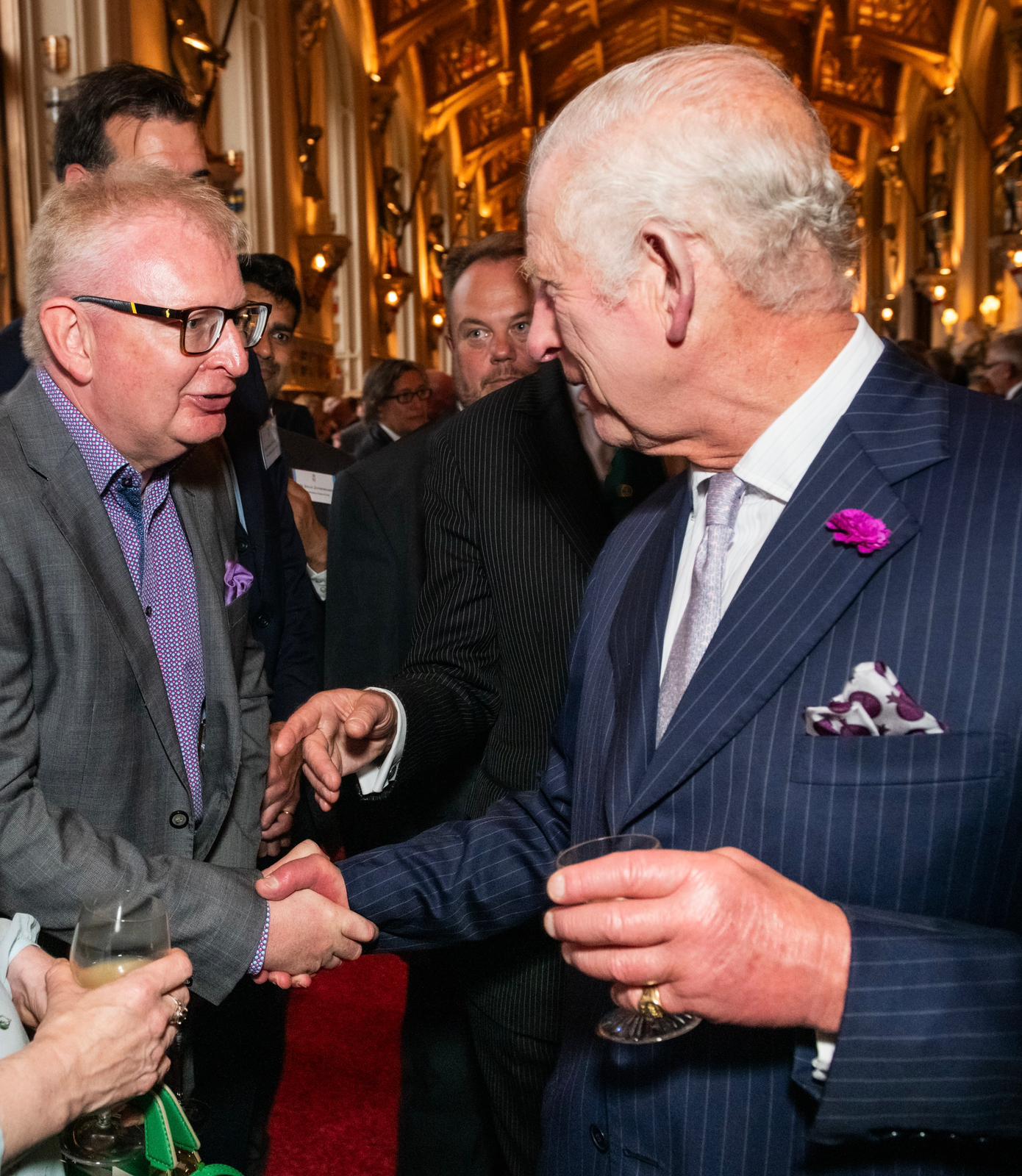 Robert Lawton meeting King Charles III at Windsor Castle